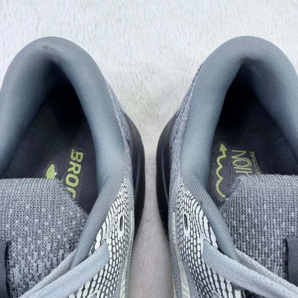 Brooks Ghost 16 Mens Running Shoes Primer Gray Lime Size 10 Neutral Cushion